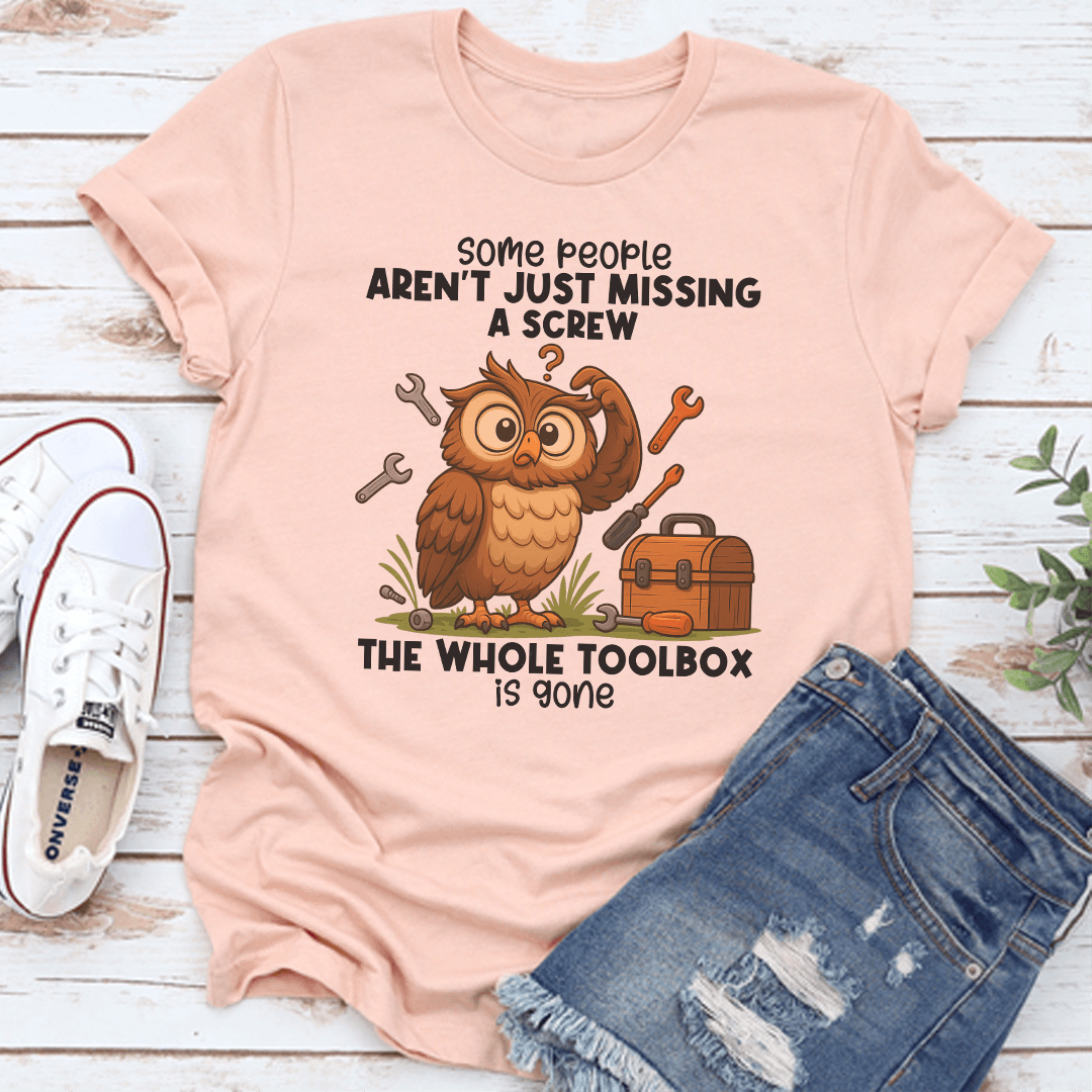 Some People Arent Just Missing A Screw The Whole Toolbox Is Gone Tee 2