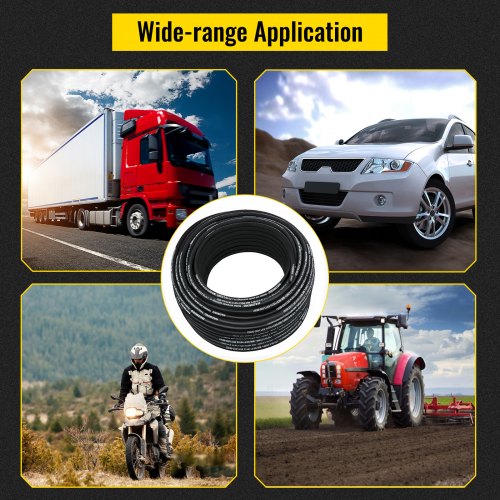 328ft Hydraulic Hose 38 ID 5000 PSI Max Pressure With 2 Steel Wire Braids Bulk Hydraulic Oil Hose F 2