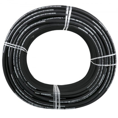 328ft Hydraulic Hose, 3/8" ID, 5000 PSI Max Pressure with 2 Steel Wire Braids, Bulk Hydraulic Oil Hose for Tractors