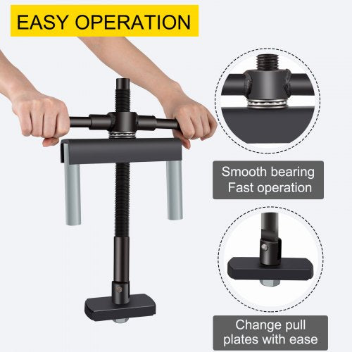 Diesel Engines Liner Puller Tool, Heavy-Duty 75-138mm Universal Cylinder Liner Puller Set for Dry & Wet-Type Auto Repair