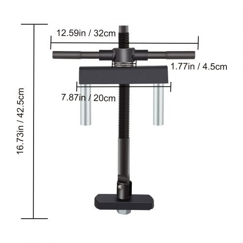 Diesel Engines Liner Puller Tool, Heavy-Duty 75-138mm Universal Cylinder Liner Puller Set for Dry & Wet-Type Auto Repair