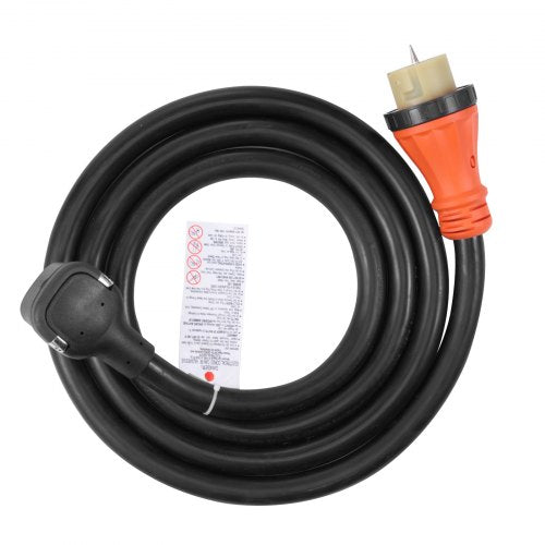 20FT 50AMP Generator Extension Cord ETL Certified 12000W Pure Copper Cable SS250P To SS250R Twist L 7