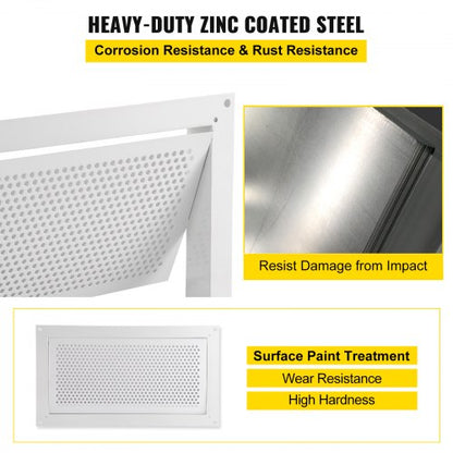 Foundation Flood Vent for Crawl Spaces & Garages, Wall-Mounted Hydrostatic Pressure Relief Vent tPrevent Damage