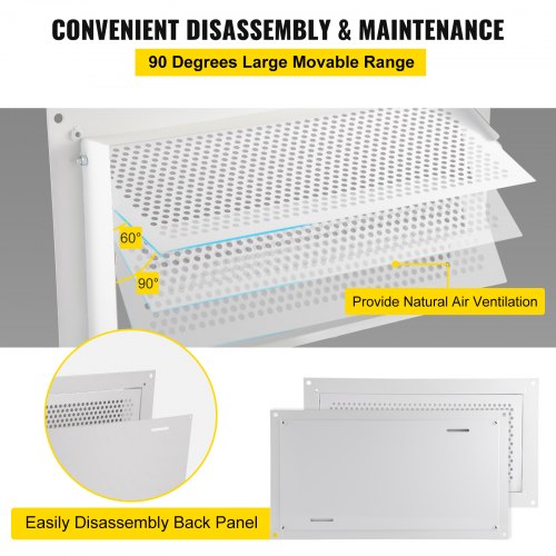 Foundation Flood Vent for Crawl Spaces & Garages, Wall-Mounted Hydrostatic Pressure Relief Vent tPrevent Damage