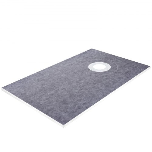 Watertight Shower Curb Kit with ABS Offset Bonding Flange & Stainless Steel Grate, Includes Cuttable Shower Curbs