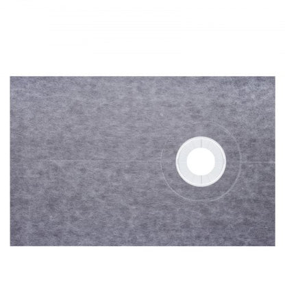 Watertight Shower Curb Kit with ABS Offset Bonding Flange & Stainless Steel Grate, Includes Cuttable Shower Curbs