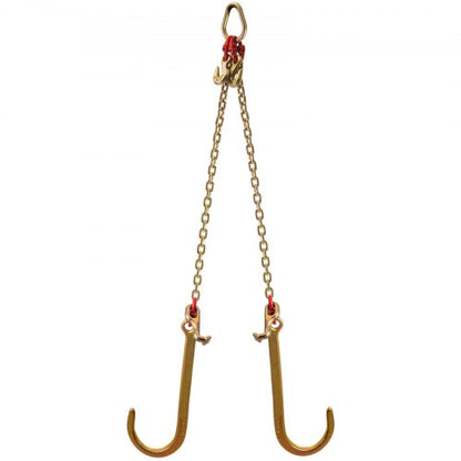 Grade V Bridle Chain, Heavy-Duty Tow Chain with High lbs Break Strength, TJ Hook, Crab Hook, Pear Link & Chain Shortener
