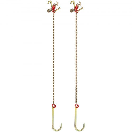 Bridle Transport Chain with Dual G J Hooks, 9260 lbs Heavy-Duty Tow Chain for Trucks, Trailers & Vehicle Recovery