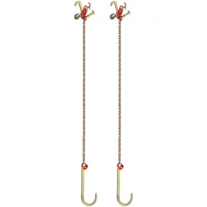 Bridle Transport Chain with Dual G J Hooks, 9260 lbs Heavy-Duty Tow Chain for Trucks, Trailers & Vehicle Recovery