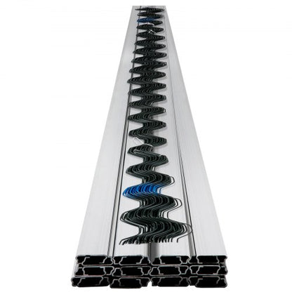 Spring Wire and Lock Channel Set, PE Coated Wire & Aluminum Alloy U-Channel for Greenhouse Plastic Poly Film