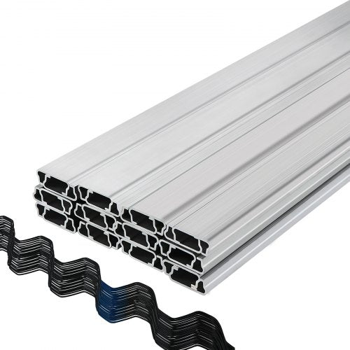 Spring Wire and Lock Channel, Spring Lock & U-Channel Bundle for Greenhouse, PE Coated Spring Wire & Aluminum Alloy