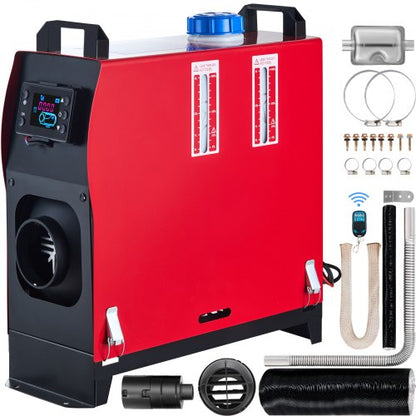 Diesel Air Heater All in One, Diesel Parking Heater with Silencer & Remote Control LCD Switch for RV, Motorhome, Bus