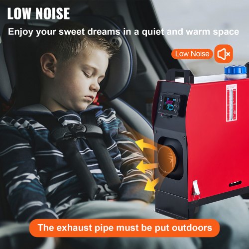 Diesel Air Heater All in One, Diesel Parking Heater with Silencer & Remote Control LCD Switch for RV, Motorhome, Bus
