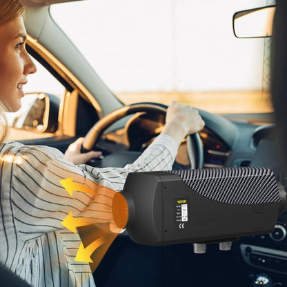 Diesel Air Heater Muffler, Remote Control Diesel Parking Heater with LCD Switch for Cars, Trucks, Motor-home, Boat & Bus