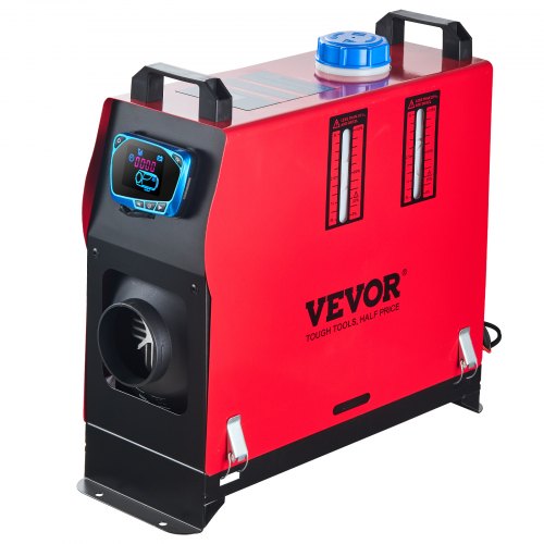 All-in-One Diesel Air Heater, Outlet Remote Control Parking Heater with Silencer & Blue LCD for RV, Trucks, Buss