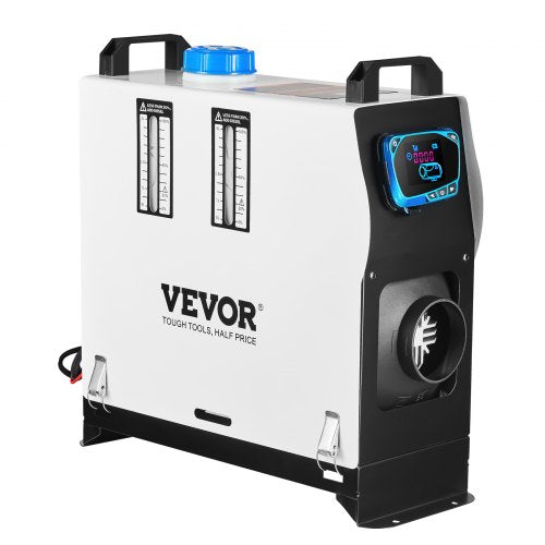 Diesel Air Heater All In One, Fast Heating Diesel Parking Heater with Red LCD Switch & Remote Control for Car, RV, Truck