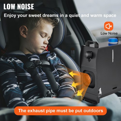 Diesel Air Heater All in One, Diesel Parking Heater with Muffler for Car, Vans, Truck, RV, Boats, Trailer, Motorhome