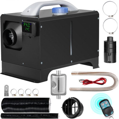All-in-One Diesel Air Heater with Remote & LCD, Quiet, Fast Heating Parking Heater for RVs, Trucks, Boats, Buses, Cars