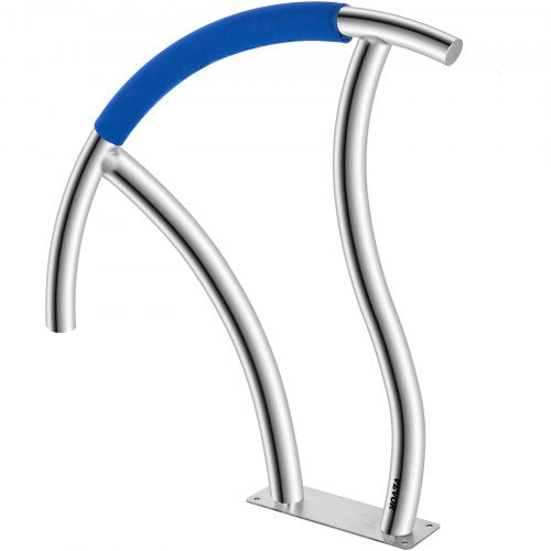 304 Stainless Steel Stair Pool Hand Rail 375lbs Load Capacity With Quick Mount Base Plate  Complete 8