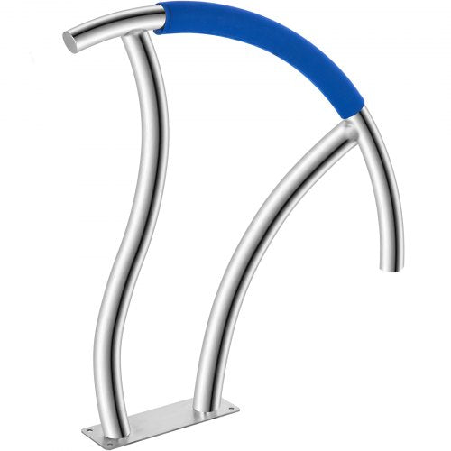 304 Stainless Steel Stair Pool Hand Rail 375lbs Load Capacity With Quick Mount Base Plate  Complete 9