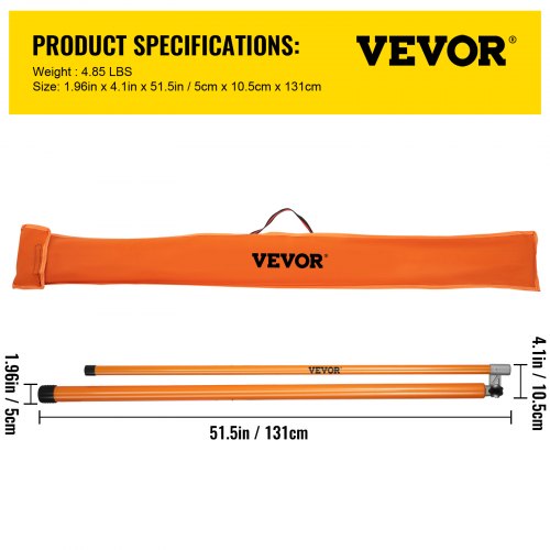 15 Ft Truck Height Stick Adjustable NonConductive Measuring Pole With Carrying Bag For Trucks  Car  7