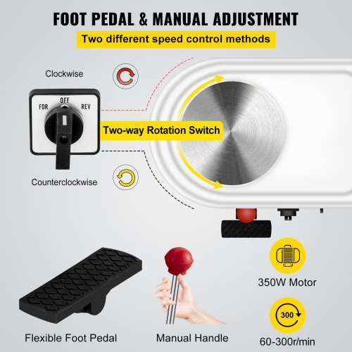 28cm Electric Pottery Wheel 350W Ceramic Forming Machine With Foot Pedal 18Piece Sculpting Tools  D 4