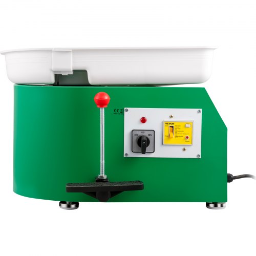 28cm Electric Pottery Wheel 350W Ceramic Forming Machine With Foot Pedal 18Piece Sculpting Tools  D 8