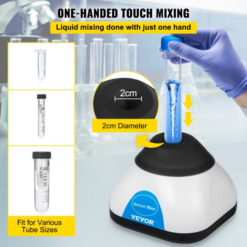 Touch Function Scientific Lab Vortex Shaker 3000RPM Mixer For Test Tubes Tattoo Ink  Nail Polish 50 4