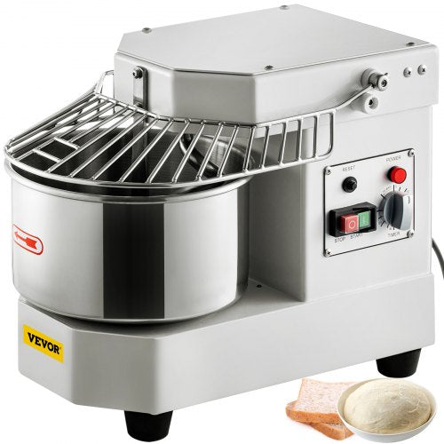 450W Commercial Dough Mixer 73Qt Stainless Steel Spiral Kneader With Timer  Safety Shield For Pizze 1