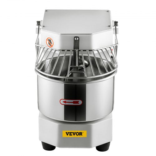 450W Commercial Dough Mixer 73Qt Stainless Steel Spiral Kneader With Timer  Safety Shield For Pizze 8