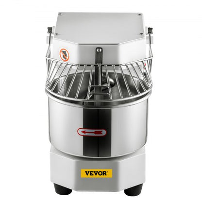 450W Commercial Dough Mixer 73Qt Stainless Steel Spiral Kneader With Timer  Safety Shield For Pizze 8