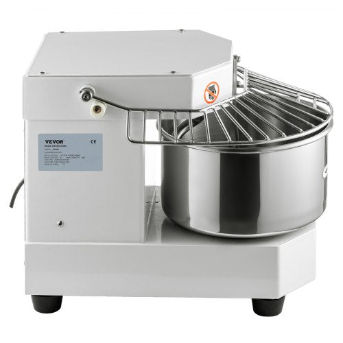 450W Commercial Dough Mixer 73Qt Stainless Steel Spiral Kneader With Timer  Safety Shield For Pizze 9