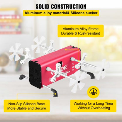 4Cup Turner 2Speed Multiple Tumbler Spinner Rotator Machine Kit With 4 Adjustable Arms Mute Motor 5