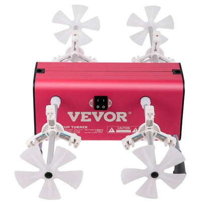 4Cup Turner 2Speed Multiple Tumbler Spinner Rotator Machine Kit With 4 Adjustable Arms Mute Motor 9