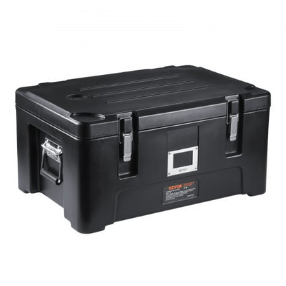 36Qt Stackable Catering Hot Box With 3 Stainless Steel Pans Top Load LLDPE Food Warmer WElastic Han 9
