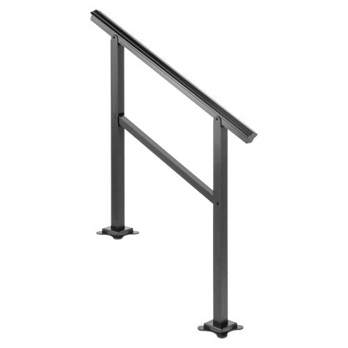 165LBS Load Aluminum Stair Handrail 36 X 35 Outdoor Stair Railing W030 Adjustable Angle Fits 23 Ste 9