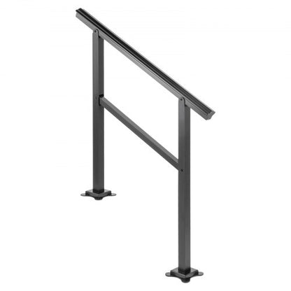 165LBS Load Aluminum Stair Handrail 36 X 35 Outdoor Stair Railing W030 Adjustable Angle Fits 23 Ste 9