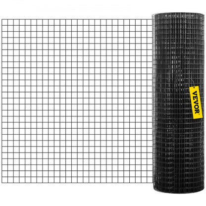 Hardware Cloth, Mesh Galvanized Steel Vinyl Coated Gauge Chicken Wire Fencing with Cutting Plier & Gloves, Garden