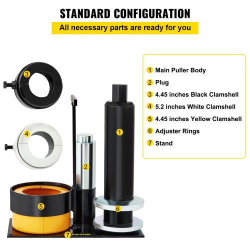 HeavyDuty Carrier  Pinion Bearing Puller For Dana Ford Clamshell Pinion Puller Tool Auto Repair Bea 5