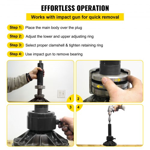 HeavyDuty Carrier  Pinion Bearing Puller For Dana Ford Clamshell Pinion Puller Tool Auto Repair Bea 3