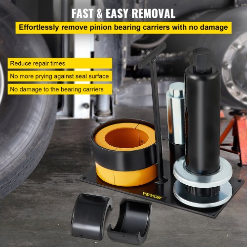 Carrier & Pinion Bearing Puller, Compatible with Dana, Ford Bearings, Heavy-Duty Steel Clamshell Pinion Puller Tool