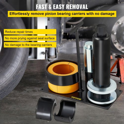 Carrier & Pinion Bearing Puller, Compatible with Dana, Ford Bearings, Heavy-Duty Steel Clamshell Pinion Puller Tool