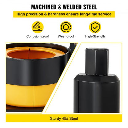 Carrier & Pinion Bearing Puller, Compatible with Dana, Ford Bearings, Heavy-Duty Steel Clamshell Pinion Puller Tool