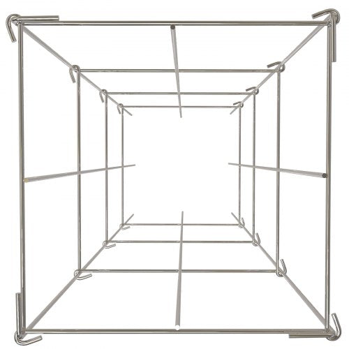 5Pack Square Tomato Cages 38ft Silver PVCCoated Steel Plant Supports For Tomatoes Vegetables  Climb 7