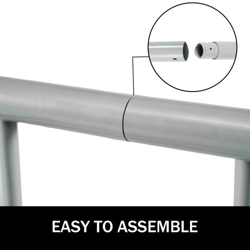 111" Length Floor Bike Rack, 9 Holders All-Steel Grid Bike Rack for Garages, Streets & Yards – Single-Side Storage Stand