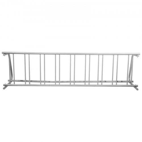 111" Length Floor Bike Rack, 9 Holders All-Steel Grid Bike Rack for Garages, Streets & Yards – Single-Side Storage Stand