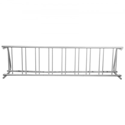111" Length Floor Bike Rack, 9 Holders All-Steel Grid Bike Rack for Garages, Streets & Yards – Single-Side Storage Stand