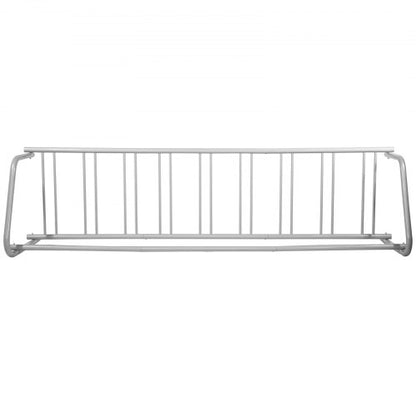 111" Length Floor Bike Rack, 9 Holders All-Steel Grid Bike Rack for Garages, Streets & Yards – Single-Side Storage Stand