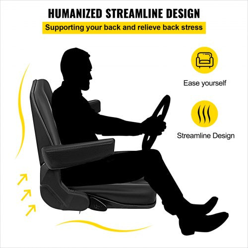 Universal Fold Down Forklift Seat With Retractable Safety Belt  Armrest Adjustable Seat For Excavat 6