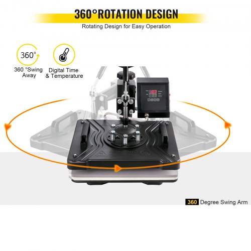 8-in-1 Heat Press & Vinyl Cutter Combo, 12"x15" Transfer Machine with 53" Cutting Plotter for DIY, T-Shirts, and Custom